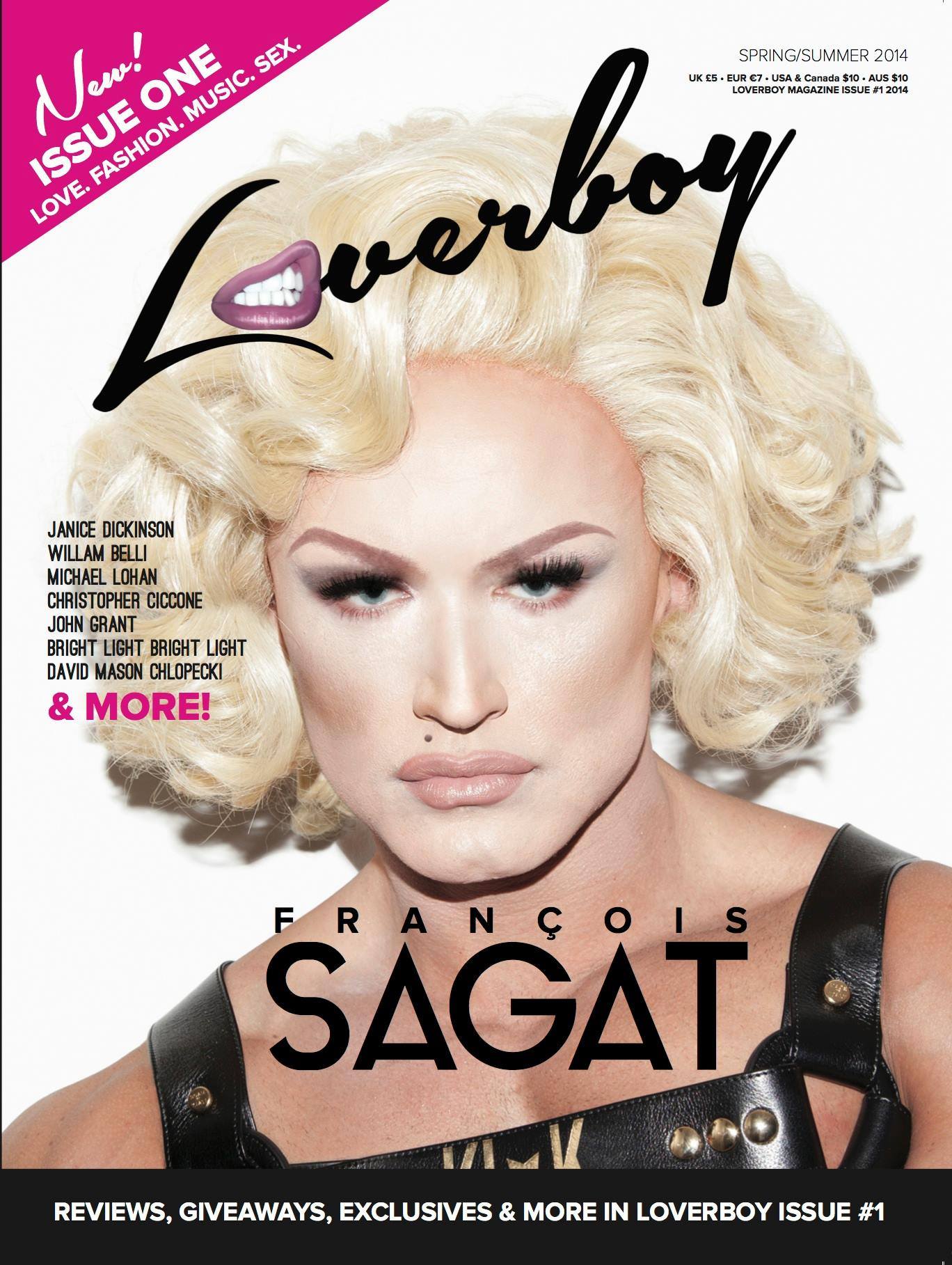 Francois Sagat on Loverboy Magazine